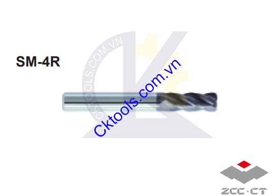 Dao phay  ZCCCT  dòng     SM-4R-D6.0R0.5 ,  SM-4R-D6.0R1.0  , SM-4R-D8.0R0.5 ,  Dao phay hợp kim  ZCC.CT   SM-4R-D6.0R0.5 ,  SM-4R-D6.0R1.0  , SM-4R-D8.0R0.5