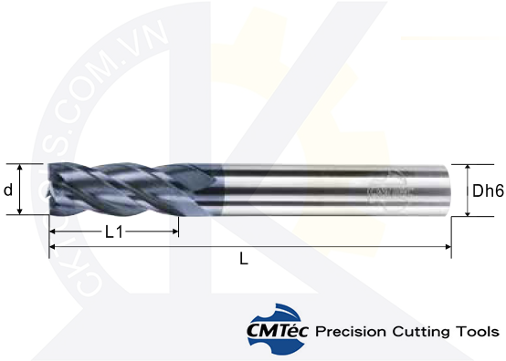 Dao phay CMTec CESGM4-CESG4, Dao phay thép CMTéc CESGM4-CESG4