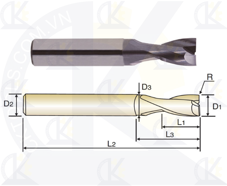 Dao phay nhôm YG EG930, Dao phay tinh nhôm YG EG930