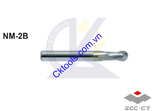 Dao phay  ZCCCT  dòng    NM-2B-R0.5 , NM-2B-R0.75 , NM-2B-R1.0 , Dao phay  ngón hợp kim   ZCC.CT    NM-2B-R0.5 , NM-2B-R0.75 , NM-2B-R1.0 