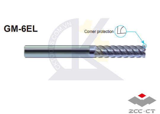 Dao phay  ZCCCT  dòng  GM-6EL-D12.0 , GM-6EL-D16.0 , GM-6EL-D20.0 , Dao phay  ngón hợp kim  ZCC.CT  GM-6EL-D12.0 , GM-6EL-D16.0 , GM-6EL-D20.0