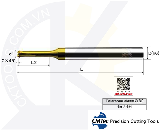 Dao phay ren hợp kim CMTec MSHIDA1-MSHIDA2-MSHIDA3, Dao phay ren CMTéc MSHIDA1-MSHIDA2-MSHIDA3
