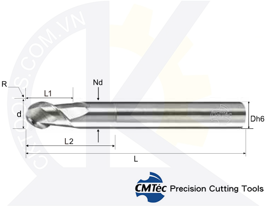Dao phay CMTec CEBNCM2A-CEBNC2, Dao phay nhôm CMTéc CEBNCM2A-CEBNC2