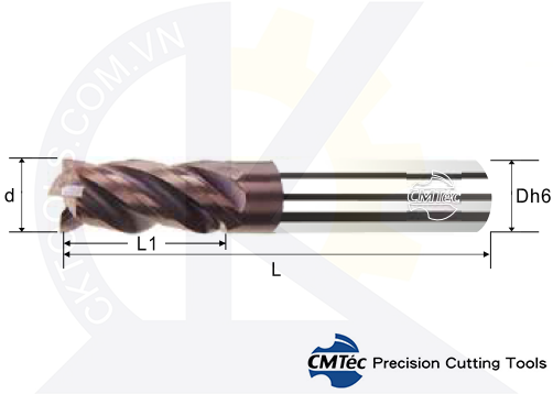 Dao phay CMTec CEHSM4-CEHS4, Dao phay thép CMTéc CEHSM4-CEHS4